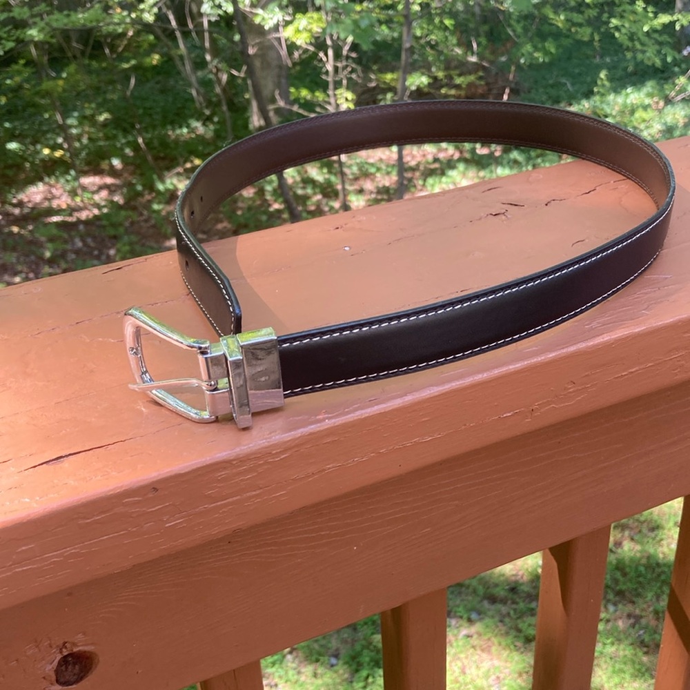 Wrangler brown and black leather belt